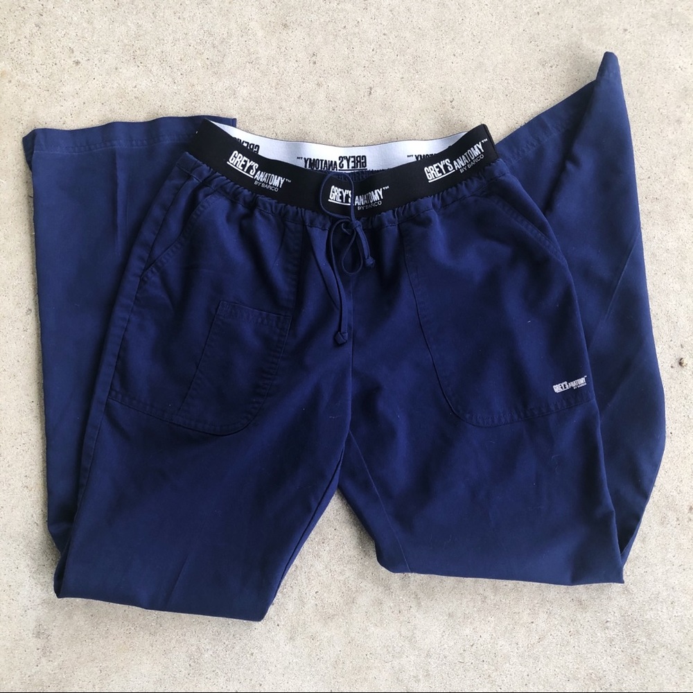 Grey's Anatomy Scrub Pants // small // indigo